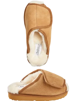 Women's Australian Shearling Adjustable Scuff Slippers
