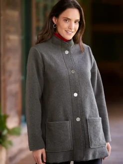 Women's Berber Fleece Wool-Blend Jacket