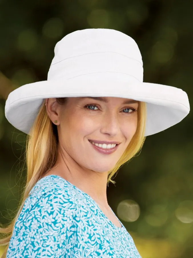 Women's Big-Brim Cotton Canvas Hat