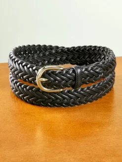 Women's Braided Leather Belt
