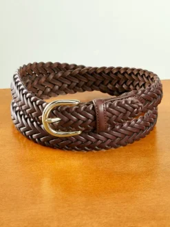 Women's Braided Leather Belt
