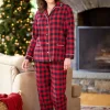 Women's Buffalo Plaid Cotton Flannel Pajama Set