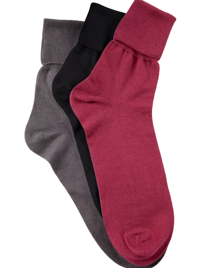 Women's Buster Brown Ankle Socks, 3 Pairs