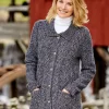 Women's Cable-Knit Ragg Cardigan