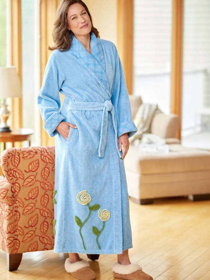 Women's Chenille Garden Slumber Robe