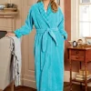 Women's Chenille Wrap Robe With Shawl Collar