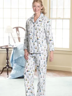Women's Classic Peanuts Gang Flannel Pajamas