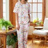 Women's Comfort Knit Printed Cotton Sleep T-Shirt