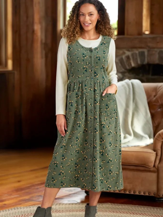 Women's Cotton Corduroy Jumper