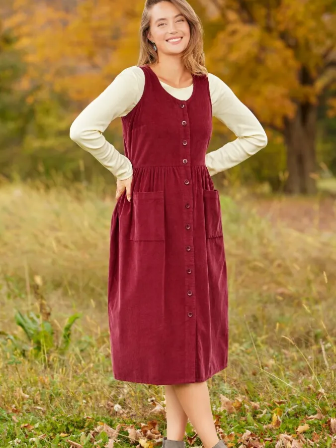 Women's Cotton Corduroy Jumper