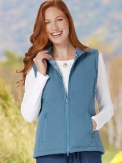 Women's Diamond Quilted Vest