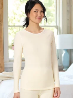 Women's Dual-Layer Thermal Long Underwear Top