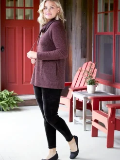 Women's Dual-Layer Velour Leggings