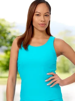Women's Easy Match Scoopneck Tankini Swimsuit Top