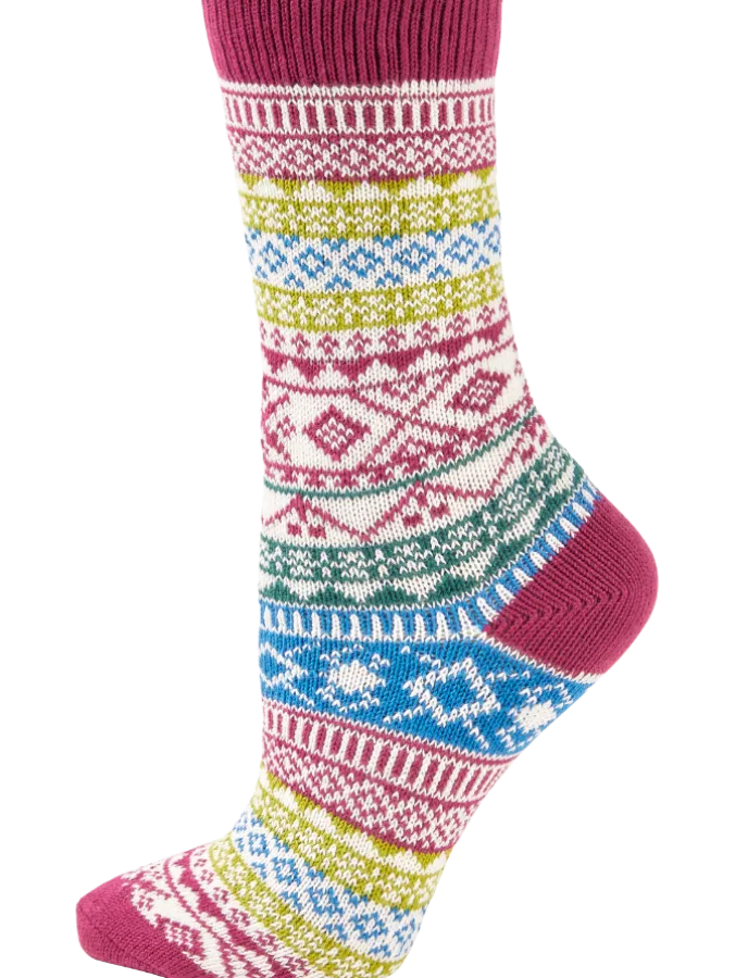 Women's Fair Isle Sock Trio Gift Set