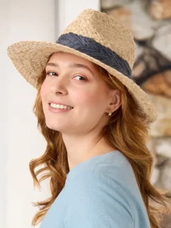 Women's Fedora Toyo Straw Sun Hat
