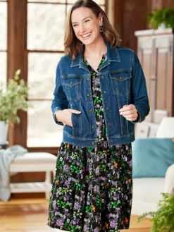 Women's Flex Terry-Denim Jacket