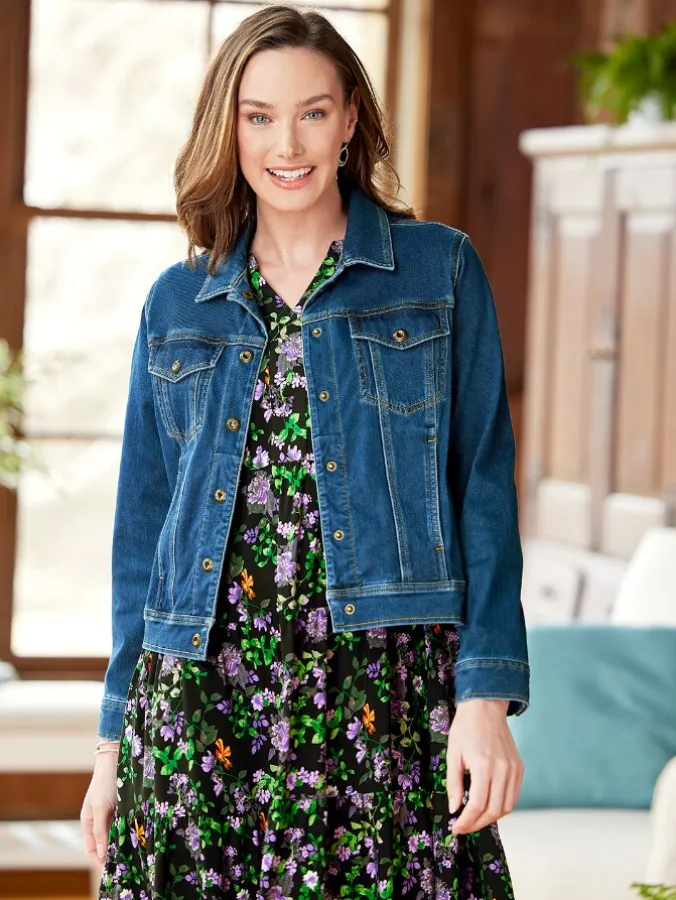 Women's Flex Terry-Denim Jacket