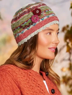 Women's Floral Blossoms Lassen Wool Beanie
