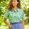 Women's Floral Button-Front Shirt