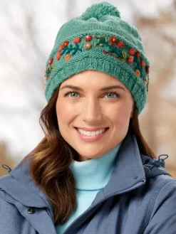 Women's Flower Fields Wool Beanie