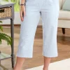 Women's Fresh Stripe Pull-On Capri Pants