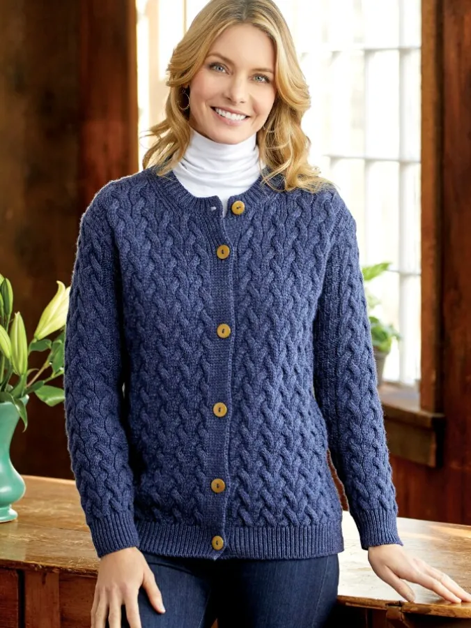 Women's Irish Supersoft Wool Cardigan