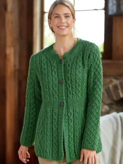 Women's Irish Wool A-Line Cardigan