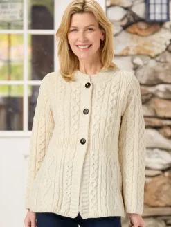 Women's Irish Wool A-Line Cardigan