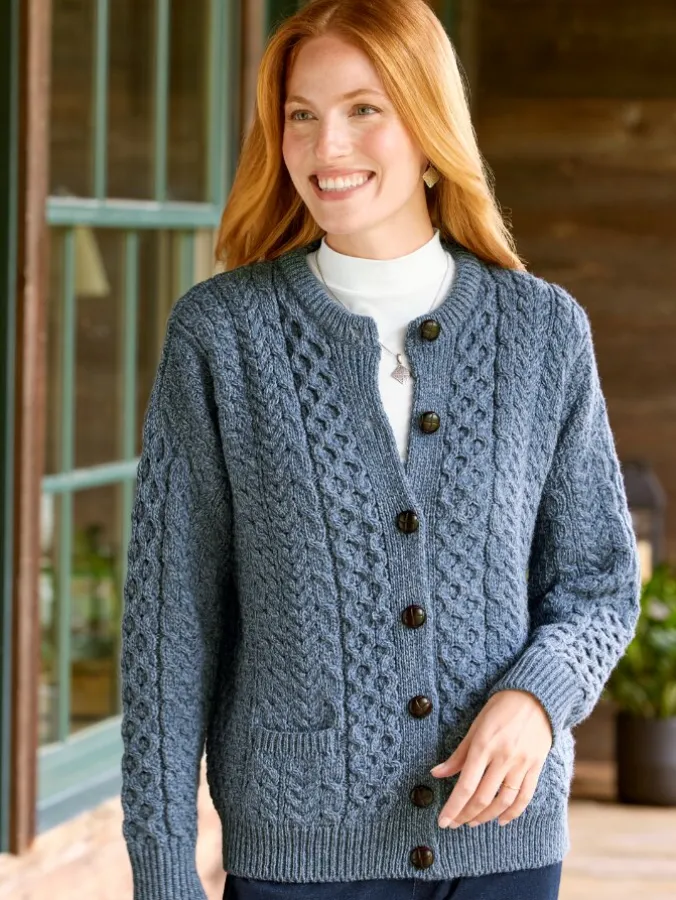 Women's Irish Wool Timeless Cardigan