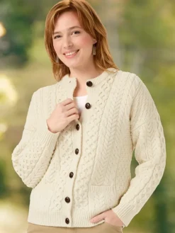 Women's Irish Wool Timeless Cardigan