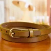 Women's Leather Thin Belt