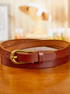 Women's Leather Thin Belt