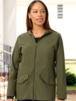 Women's Lightweight Packable Jacket With Hood