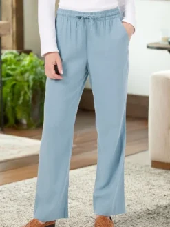 Women’s Linen-Blend Pull-On Drawstring Pants