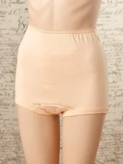Women's Long-Torso Cotton Briefs With Cotton Leg Bands, 3 Pairs