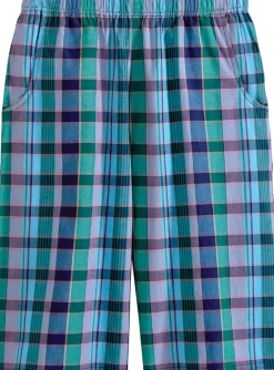 Women's Madras Cotton Bermuda Shorts