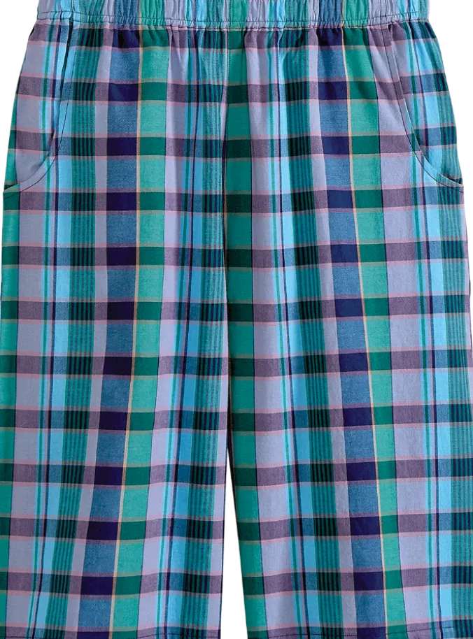 Women's Madras Cotton Bermuda Shorts