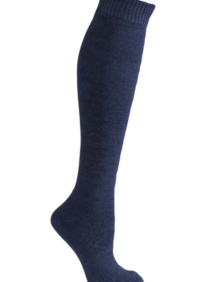 Women's Merino Wool Blend Smooth-Knit Knee Socks