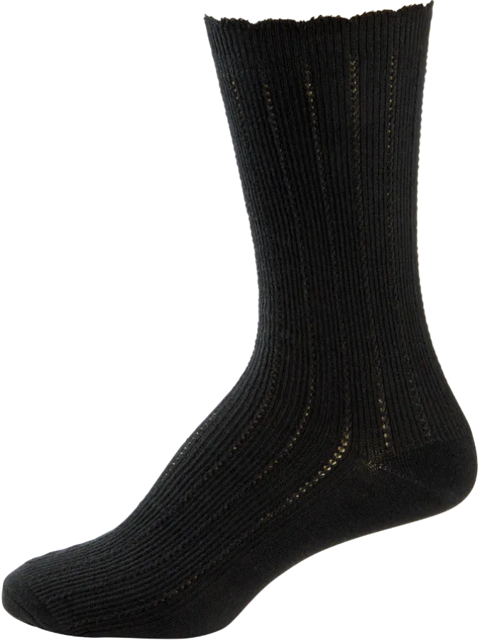 Women's Mid-Calf Ruffle-Edge Dress Socks, 3 Pairs