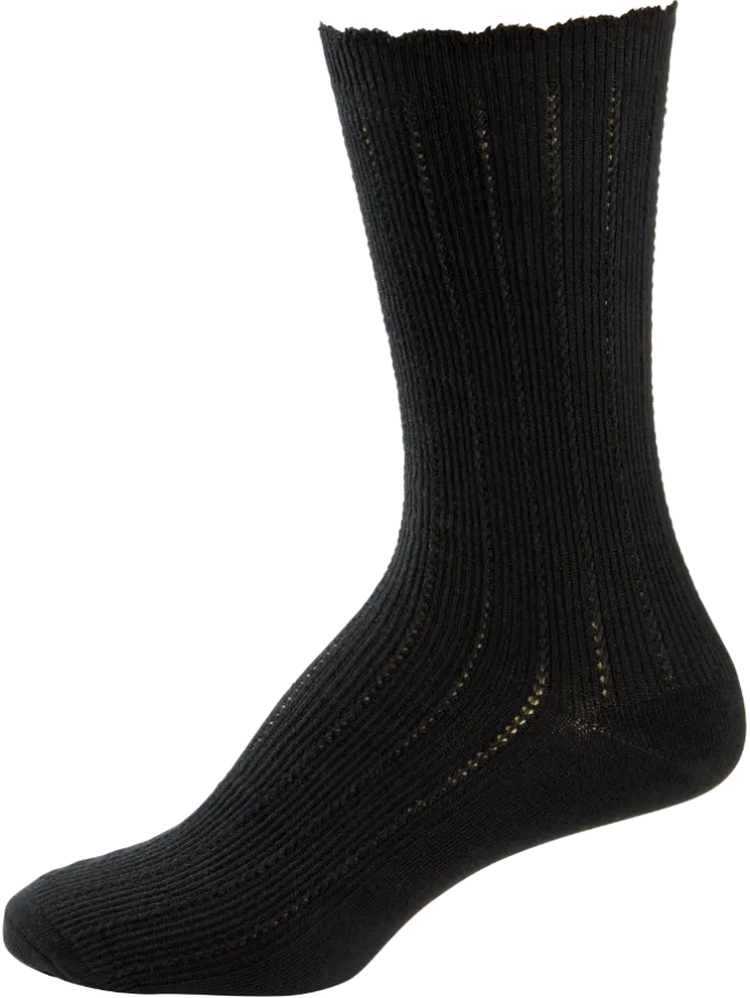 Women's Mid-Calf Ruffle-Edge Dress Socks, 3 Pairs