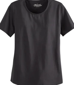 Women's Pima Cotton Short-Sleeve Round-Neck Top