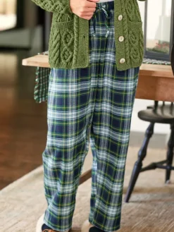 Women's Plaid Cotton Flannel Pajama Pants