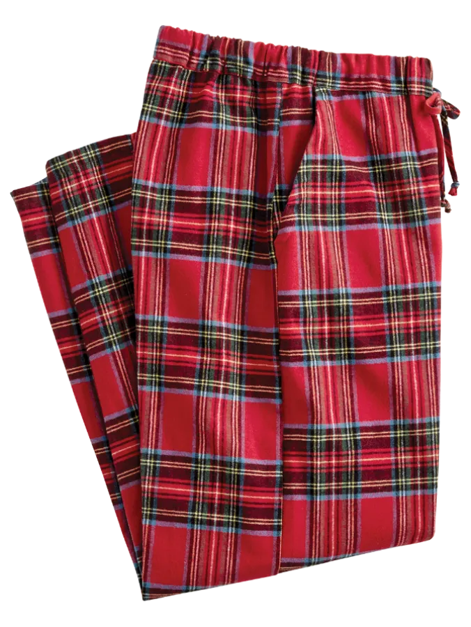 Women's Plaid Cotton Flannel Pajama Pants