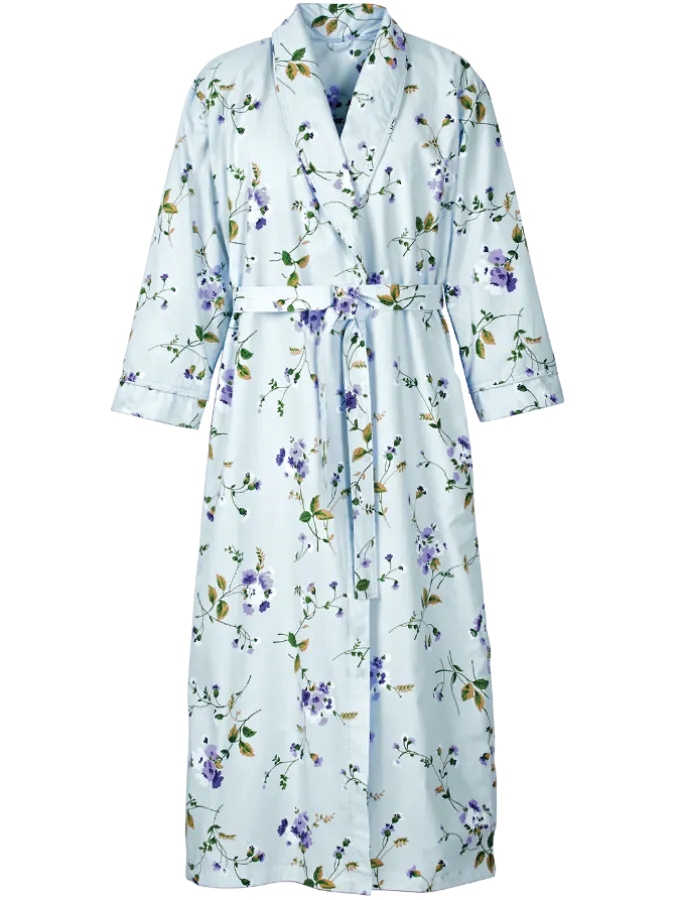 Women's Portuguese Cotton Percale Wrap Robe