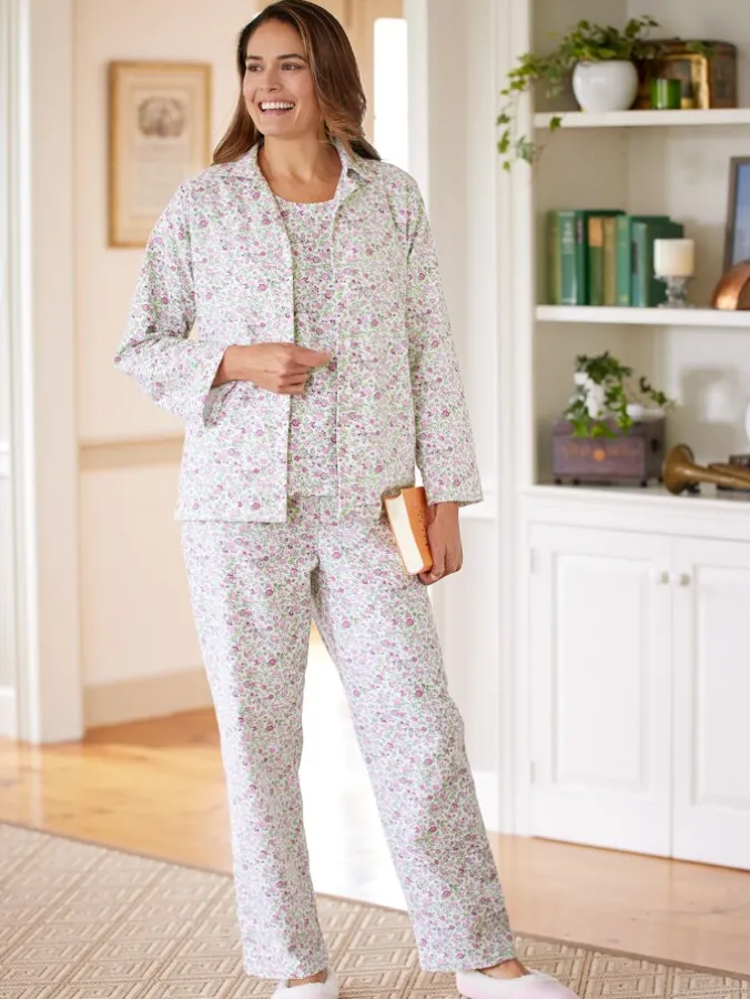 Women's Portuguese Flannel 3-Piece Pajama Set