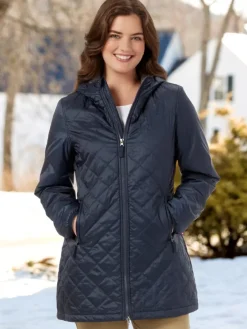 Women's Quilted Hooded Winter Coat