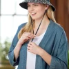 Women's Reversible Calico Garden Sun Hat