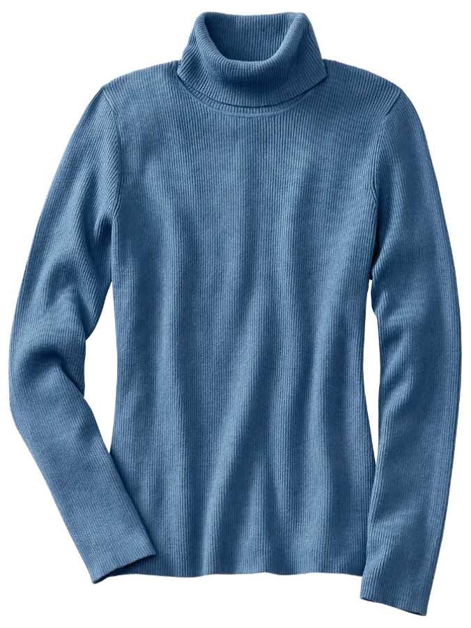 Women's Rib-Knit Turtleneck Sweater