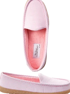Women's Seersucker Moccasins